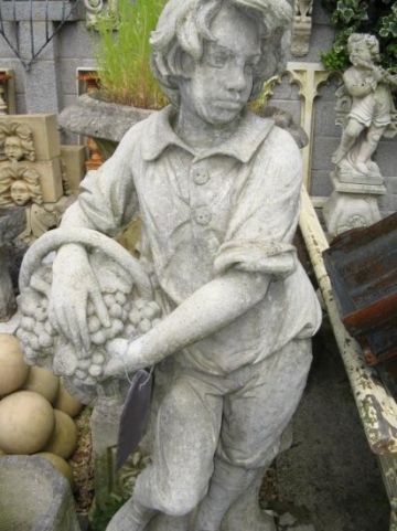 Cast Stone Statue of Boy