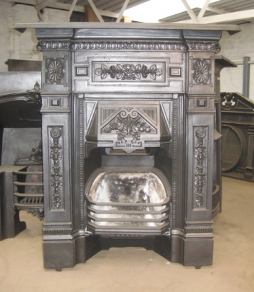 Cast Iron Bedroom Style Fireplace BFP09